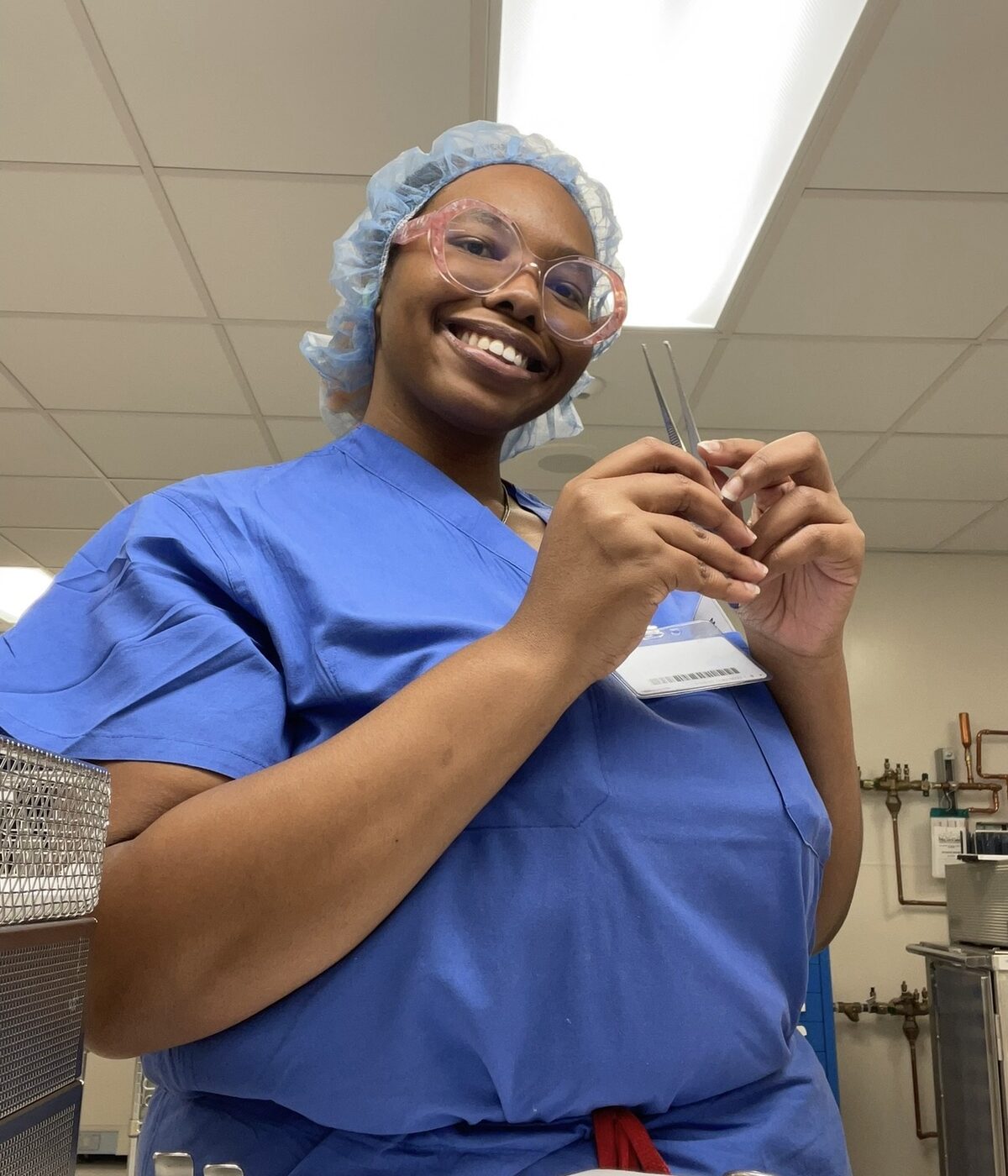 Ariel, a graduate of The Sterile Process